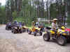 Preparing to go ATV riding.