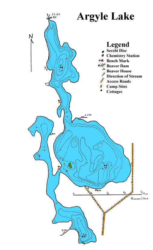Argyle Lake Profile Map